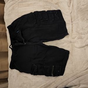 Men's Black Cargo Shorts